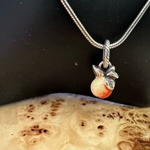 Brighton Serpentine Necklace with Peach Pendant Charm Necklace
